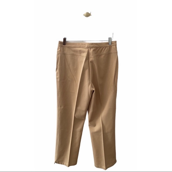 St. John Sport Khaki 2 piece fringe pant suit set - Picture 8 of 16